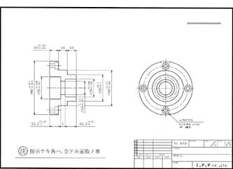 精密加工部品 図面